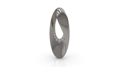 kolye 13 altın mücevher takı gümüş yazdırılabilir elmas Kadın moda düğün Solitaire safir yakut Aşk 3d print model - Mito3D