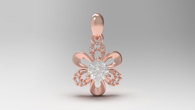 pendente 30 oro gioiello gioielleria argento stampabile diamante donna moda nozze solitario zaffiro rubino collana amore 3d print model - Mito3D
