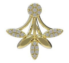 pendant 78 gold diamond ring jewelry ruby sapphire emerald valentines wedding jewellery 3d print model - Mito3D
