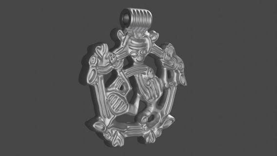 pendant animals 3d print model pendants antique kyiv darmovis silver 3d print model - Mito3D