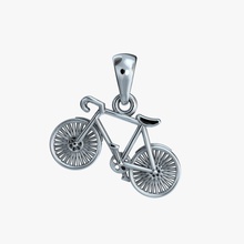 pendentif vélo v1 de vélos le cycle 3d modèle l'impression imprimable la cnc stl obj 3dm bijoux joyau or d'argent diamant 3d print model - Mito3D