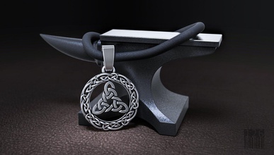 kolye brigit düğüm 3d yazdır model in 3dexport muska baskı dekorasyon stereolitografi desen lüks süs mücevher yazdırılabilir balmumu vikingler tılsım 3d print model - Mito3D