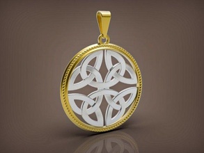 pendant a celtic ornament 002 3d print model in pendants 3dexport jewelry gold whitegold 3d print model - Mito3D