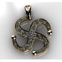 pendant coronet locket jewelery gold golden 3d print model - Mito3D