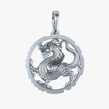 pendant dragon v1 snake serpent ophidian viper scales 3d model printing printable cnc stl obj 3dm jewelry jewel jewellry gold 3d print model - Mito3D