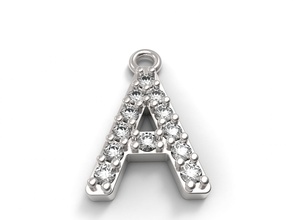 pendant ferpentur alphabet jewel jewellery pendants 3dmodel 3dm 3dprint rhinoceros gold silver pendant