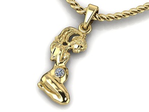 ciondolo futura madre gioielli stampabile oro futuro argento stl 3ds obj cad natura di stampa collane in stato gravidanza 3d print model - Mito3D