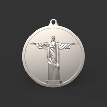 pendentif Jésus Rio Janeiro religion catholique Dieu bijoux impression imprimable cnc cncmodel 3d print model - Mito3D
