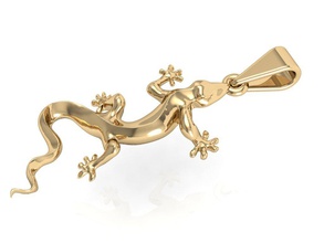 kolye kertenkele takı elmas kadın parlak yazdırılabilir cad düğün gem özel moda altın rhiho cnc 3d print model - Mito3D