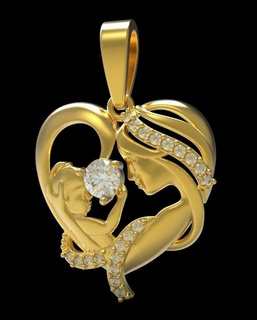 pendant p007 pendants gold silver silverjewelry jewelry fashion glamor treasure finger miner charm jewellery jewel jewelrydesign luxury ring sterling 3d print model - Mito3D