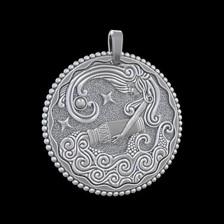 pendentif p028 pendentifs or argent bijoux mode charme Trésor doigt mineur bijou conception luxe bague sterling 3d print model - Mito3D