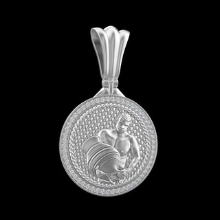 pendant p058 aquarius pendants gold silver silverjewelry jewelry fashion glamor treasure finger miner charm jewellery jewel jewelrydesign luxury ring sterling earrings 3d print model - Mito3D