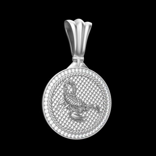 pendant p065 scorpio pendants gold silver silverjewelry jewelry fashion glamor treasure finger miner charm jewellery jewel jewelrydesign luxury ring sterling earrings 3d print model - Mito3D