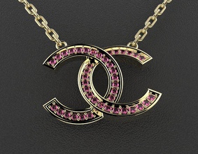 pendant swami jewelry jewellery jewel gold silver fashion diamonds stone 3d print model - Mito3D