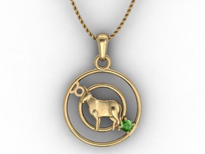 pendant taurus astrology bull cnc cow gem gold horoscope jewel jeweler jewelry pendant-necklace pendants print printable printing zodiac 3d print model - Mito3D