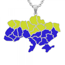 Anhänger Ukraine Emaille Schmuck Juwel 3d print model - Mito3D