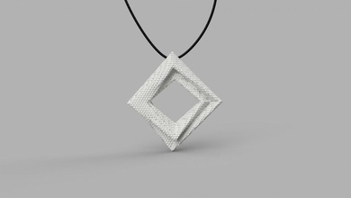 pendant v1 3d model fashion jewelry style printing 3d print model - Mito3D