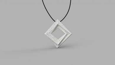 pendant v2 3d model fashion jewelry style printing 3d print model - Mito3D