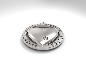pendants tag family jewelry jewellery jewel 3dmodel 3dprint rhino3d 3d print model - Mito3D