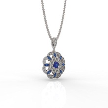 pendent 314 jewelry jewel pendant jewellery 3d diamond silver gold brilliant gem fashion ring beauty sapphire necklace brillant printable design 3d print model - Mito3D