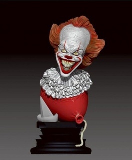 pennywise bust 3d stampa modello in uomo 3dexport fallimento 3d print model - Mito3D
