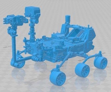 perseverance rover printable automotive diorama modeling hobby solid scale model space nasa robot 3d print model - Mito3D