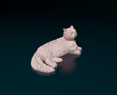 persian cat figurines pet animal kitty figurine print stl obj 3d print model - Mito3D