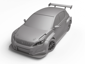 peugeot 308 tcr 3d impressão modelo in automotivo 3dexport carro veículo esporte brinquedo rc deriva corrida passatempo impresso faça 3d print model - Mito3D