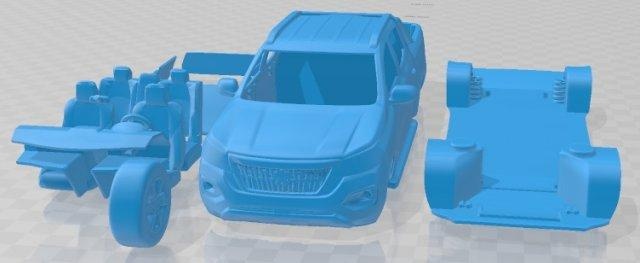peugeot landtrek 2021 stampabile macchina 3d Stampa modello settore automobilistico fessura scalextric tamiya rc miniz passatempo micro 3d print model - Mito3D