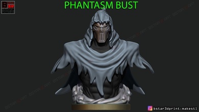phantasm bust - batman dc comics death phantasmbust figure casey jones devil skull demon character art 3d print model - Mito3D