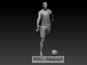 phil piede philfoden calcio calciatore giocatore Manchester City Inghilterra 3dprint 3dprinted 3dprinting 3d print model - Mito3D
