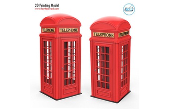 phone booth 3d print model in 3dexport rgbstock telephone communication cabin britain 3d print model - Mito3D