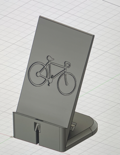 phone holder bike iphone apple charger 3d print model - Mito3D