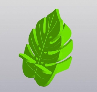 phone holder monstera accessories plant leaf floral aroid 3d print model - Mito3D