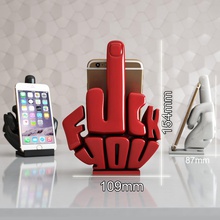 telefon ayakta durmak orta parmak 3d yazdır model in 3dexport standı iphone 3d print model - Mito3D