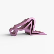 phone stand pose kneeling doggy style holder tablet beautiful silhouette model shape ass 3d print model - Mito3D
