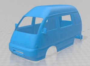 piaggio porter imprimible cuerpo van furgoneta ranura scalextric tamiya rc hobby 1-10 1-24 1-32 3d print model - Mito3D