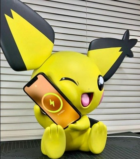 pichu cargador pokemon Pikachu anime 3d print model - Mito3D