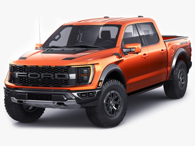 pick-up f-150 2021 raptor 3d model in suv 3dexport f150 2022 2023 full-size pickup truck pick sport double cab detailed v-ray usa american performance 3D print model - Mito3D