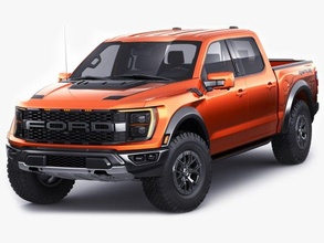 pick-up f-150 2021 raptor 3d model in suv 3dexport f150 2022 2023 full-size pickup truck pick sport double cab detailed v-ray usa american performance 3d print model - Mito3D