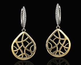 scegli orecchini 3d stampabile stl gemma pietre preziose diamante oro argento disco di platino brillante la sterlina orecchino gli donne moda bellezza pick i gioielli 3d print model - Mito3D