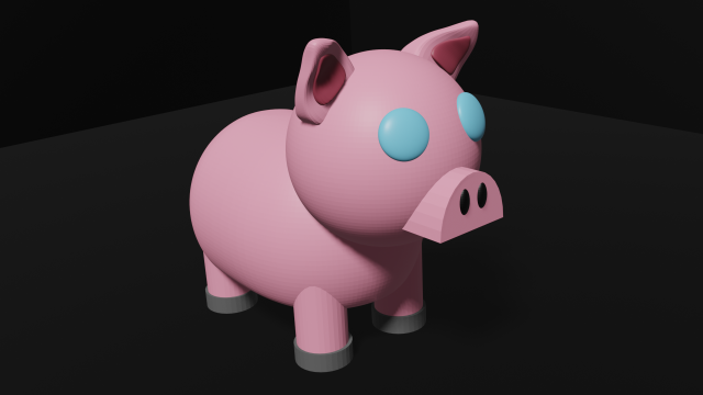 cerdo gratis 3d modelo in 3dexport modelo3d personaje animal decoración decorativo animales 3D print model - Mito3D