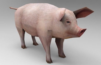 cerdo gratis 3d modelo in 3dexport 3d print model - Mito3D
