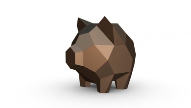 domuzcuk banka 3d yazdır model in dekor 3dexport domuz para sanat hediye düşük poli 3dprint hayvan heykelcik iç tasarım minyatürler heykel oyuncak 3d print model - Mito3D