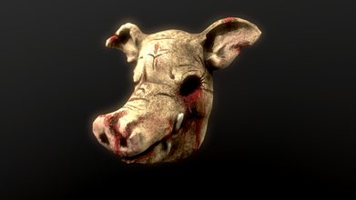 cerdos cabeza máscara cerdo dayz arma 3d print model - Mito3D