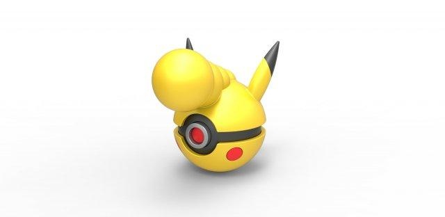 Pikachu patrão esfera pikachuboss bosspikachu conceito recipiente brinquedo impressão imprimível 3d print model - Mito3D