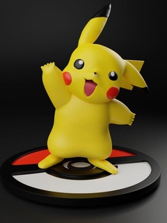 Pikachu Pokemon anime mostri creature 3d print model - Mito3D