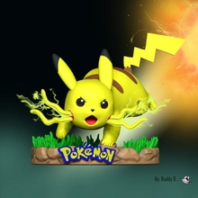 Pikachu pokemon 3dprint coleccion coleccionable 3d print model - Mito3D