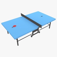 pingue pongue ping pong raquete esporte relaxar jogos público 3d print model - Mito3D