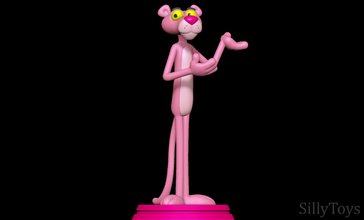rosa panther 3d drucken modell tiere 3dexport männlich pelzig anthro tier 3d print model - Mito3D